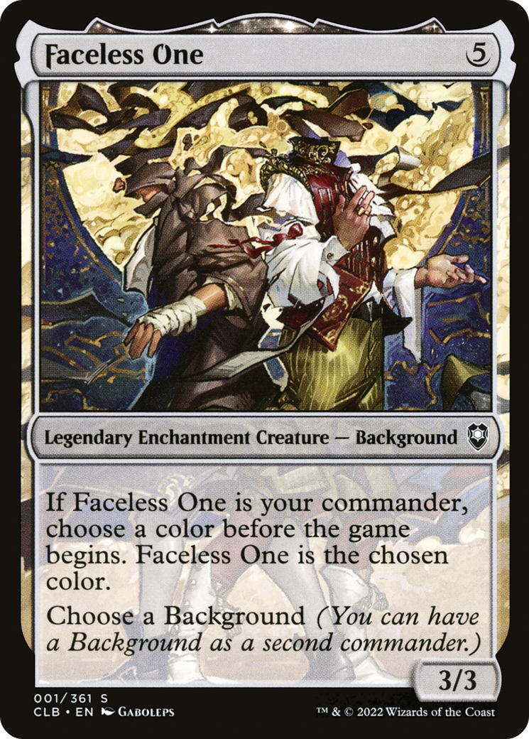 Image of Faceless One (CLB-001) - Commander Legends: Battle for Baldur's Gate: (enchantment)