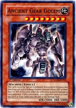 Image of Ancient Gear Golem (SD10-EN012) - Structure Deck: Machine Re-Volt Unlimited