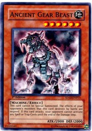 Image of Ancient Gear Beast (SD10-EN013) - Structure Deck: Machine Re-Volt 1st Edition