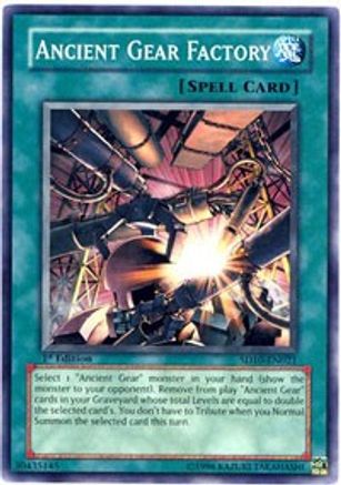 Image of Ancient Gear Factory (SD10-EN021) - Structure Deck: Machine Re-Volt 1st Edition