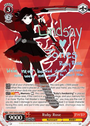 Image of Ruby Rose (SP) (RWBY/WX03-044SP SP) - RWBY