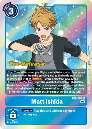 Image of Matt Ishida (BT6-088) - Double Diamond Pre-Release Cards Foil