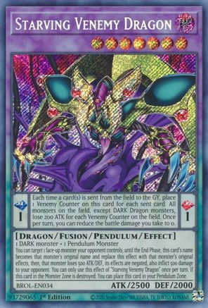 Image of Starving Venemy Dragon (BROL-EN034) - Brothers of Legend 1st Edition