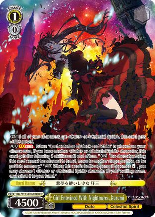 Image of Girl Entwined With Nightmares, Kurumi (OFR) (DAL/WE33-E002OFR OFR) - Date A Bullet