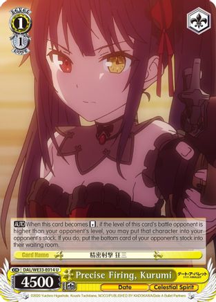 Image of Precise Firing, Kurumi (DAL/WE33-E014 U) - Date A Bullet