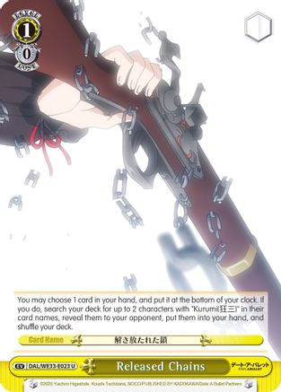Image of Released Chains (DAL/WE33-E023 U) - Date A Bullet