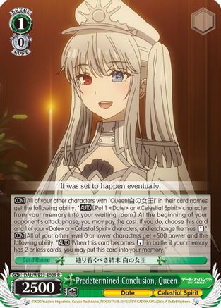Image of Predetermined Conclusion, Queen (DAL/WE33-E029 R) - Date A Bullet