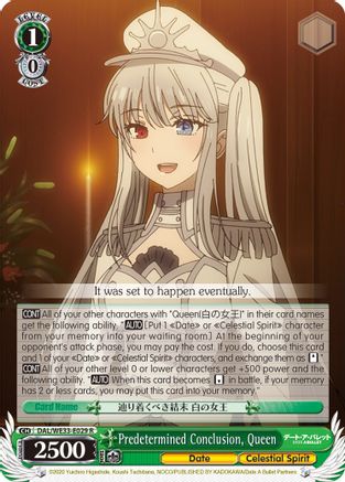 Image of Predetermined Conclusion, Queen (Parallel Foil) (DAL/WE33-E029 R) - Date A Bullet