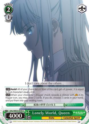 Image of Lonely World, Queen (DAL/WE33-E045 C) - Date A Bullet