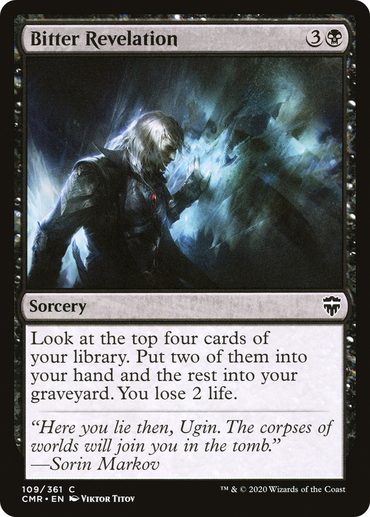 Image of Bitter Revelation (CMR-109) - Commander Legends Foil