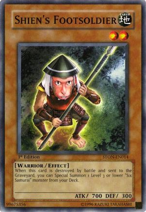 Image of Shien's Footsoldier (STON-EN014) - Strike of Neos Unlimited