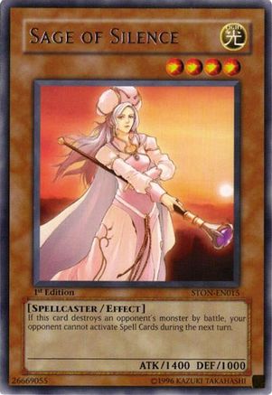 Image of Sage of Silence (STON-EN015) - Strike of Neos 1st Edition