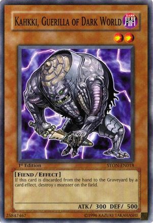 Image of Kahkki, Guerilla of Dark World (STON-EN018) - Strike of Neos 1st Edition