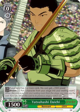 Image of Yatsuhashi Daichi (RWBY/WX03-030 C) - RWBY