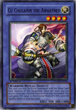 Image of Cu Chulainn the Awakened (STON-EN033) - Strike of Neos 1st Edition