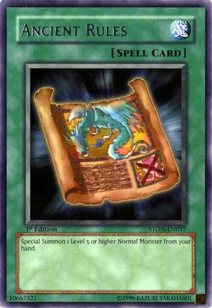 Image of Ancient Rules (STON-EN037) - Strike of Neos Unlimited