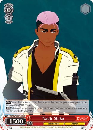 Image of Nadir Shiko (RWBY/WX03-063 C) - RWBY