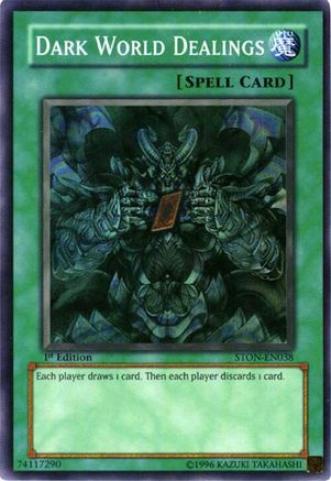 Image of Dark World Dealings (STON-EN038) - Strike of Neos 1st Edition