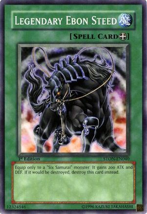 Image of Legendary Ebon Steed (STON-EN040) - Strike of Neos Unlimited
