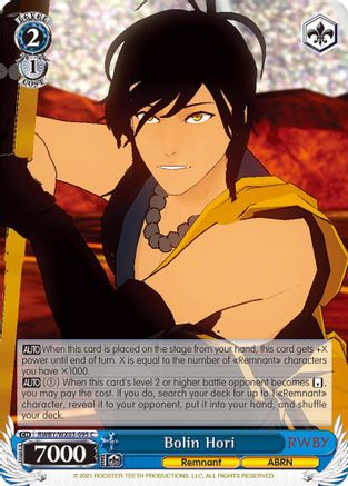 Image of Bolin Hori (RWBY/WX03-095 C) - RWBY