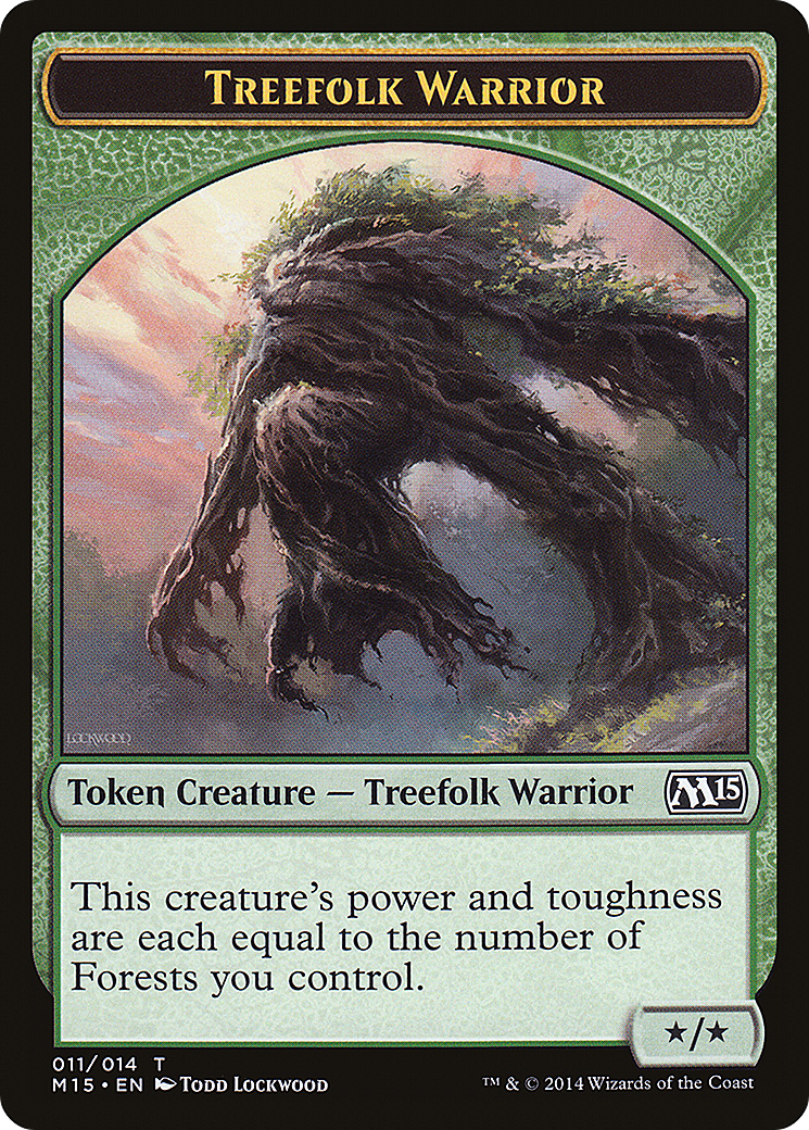 Image of Treefolk Warrior Token (M15-011) - Magic 2015 Tokens