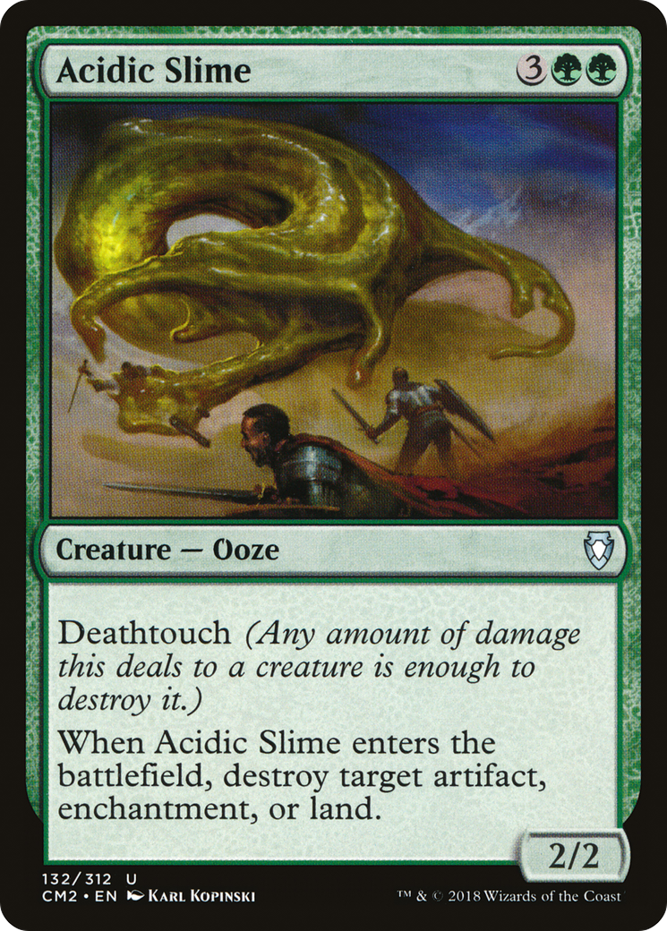 Image of Acidic Slime (CM2-132) - Commander Anthology Volume II