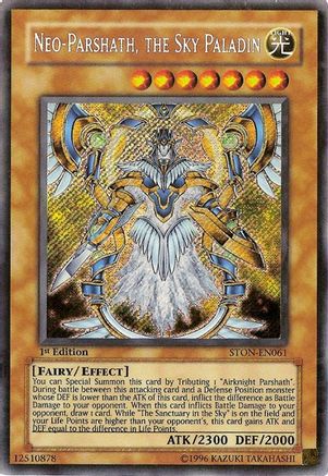Image of Neo-Parshath, The Sky Paladin (STON-EN061) - Strike of Neos 1st Edition
