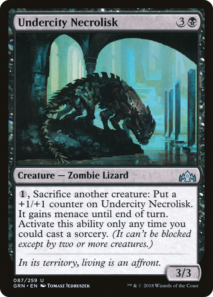 Image of Undercity Necrolisk (GRN-087) - Guilds of Ravnica