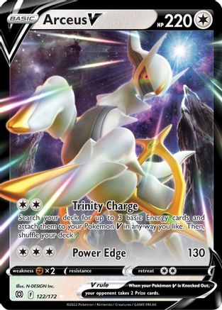 Image of Arceus V 122/172  - Holofoil SWSH09 Brilliant Stars - Ultra Rare