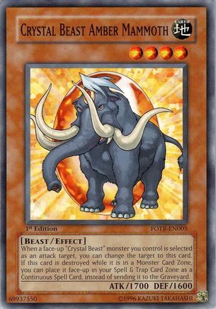 Image of Crystal Beast Amber Mammoth (FOTB-EN005) - Force of the Breaker Unlimited