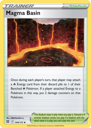 Image of Magma Basin 144/172  SWSH09 Brilliant Stars - Uncommon