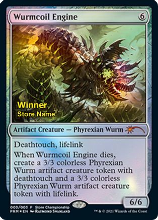 Image of Wurmcoil Engine (Winner) (GAME-003) - Game Day & Store Championship Promos Foil
