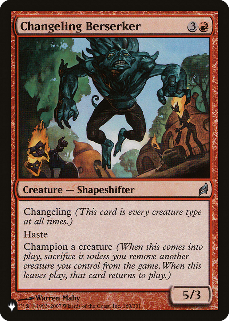 Image of Changeling Berserker (LIST-LRW-160) - The List