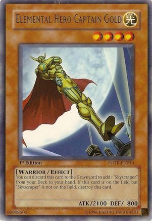 Image of Elemental Hero Captain Gold (FOTB-EN014) - Force of the Breaker Unlimited