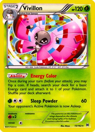 Image of Vivillon 015/162  - Holofoil Miscellaneous Cards & Products - Promo