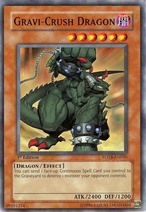 Image of Gravi-Crush Dragon (FOTB-EN030) - Force of the Breaker 1st Edition