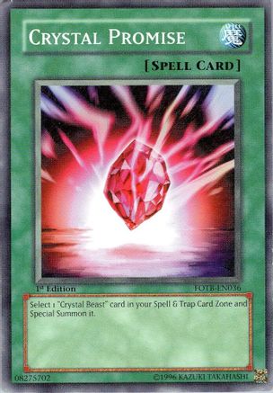 Image of Crystal Promise (FOTB-EN036) - Force of the Breaker 1st Edition