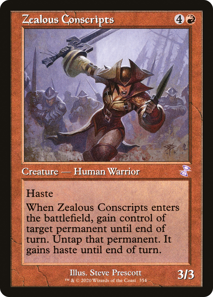 Image of Zealous Conscripts (TSR-354) - Time Spiral Remastered Foil