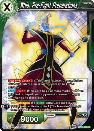 Image of Whis, Pre-Fight Preparations (BT16-048) - Realm of the Gods Foil