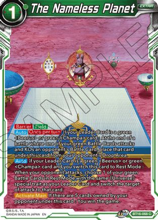 Image of The Nameless Planet (BT16-068) - Realm of the Gods Foil