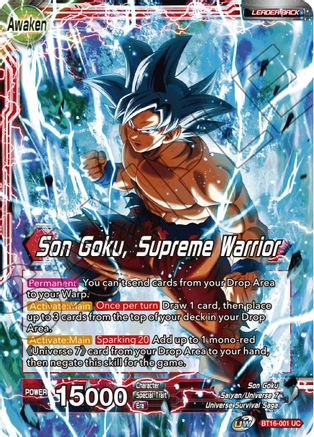 Image of Son Goku // Son Goku, Supreme Warrior (BT16-001) - Realm of the Gods