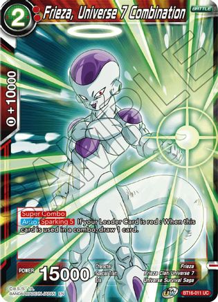 Image of Frieza, Universe 7 Combination (BT16-011) - Realm of the Gods