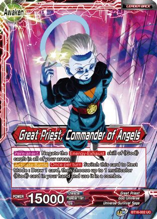 Image of Great Priest // Great Priest, Commander of Angels (BT16-002) - Realm of the Gods