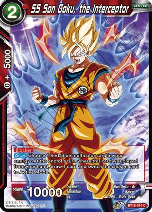 Image of SS Son Goku, the Interceptor (BT16-014) - Realm of the Gods Foil