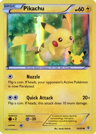 Image of Pikachu 026/83  - Holofoil Miscellaneous Cards & Products - Promo