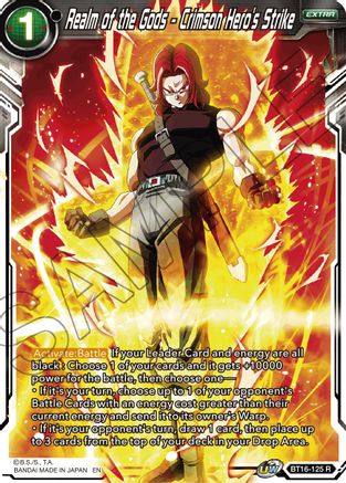 Image of Realm of the Gods - Crimson Hero's Strike (BT16-125) - Realm of the Gods