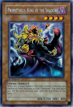 Image of Prometheus, King of the Shadows (FOTB-EN063) - Force of the Breaker 1st Edition