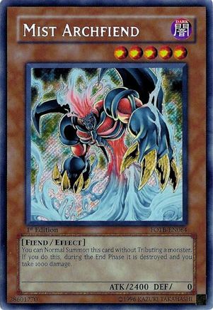 Image of Mist Archfiend (FOTB-EN064) - Force of the Breaker Unlimited