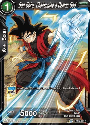 Image of Son Goku, Challenging a Demon God (BT16-101) - Realm of the Gods Foil