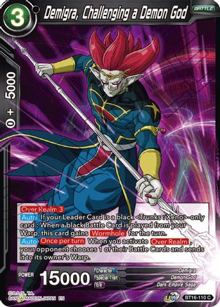 Image of Demigra, Challenging a Demon God (BT16-110) - Realm of the Gods
